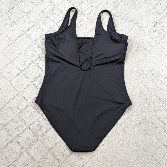 Everlane Swimsuit Women's XXL Black One-Piece Square Neck Padded Cups - Picture 8 of 9